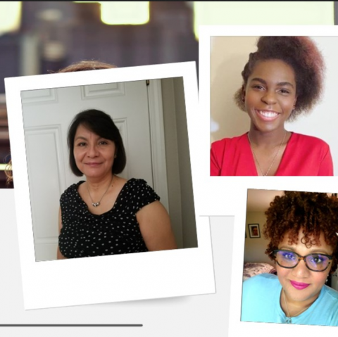 overlapping photos of the three event speakers (named below)
