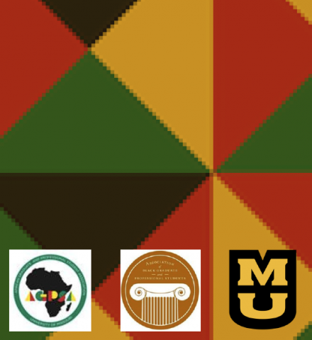 image showing tiny versions of sponsoring entities' logos against a geometric background of red, yellow, green, and black