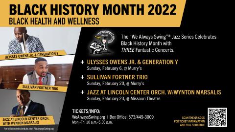 There are three concert dates so come join us to hear amazing jazz and celebrate Black History Month!